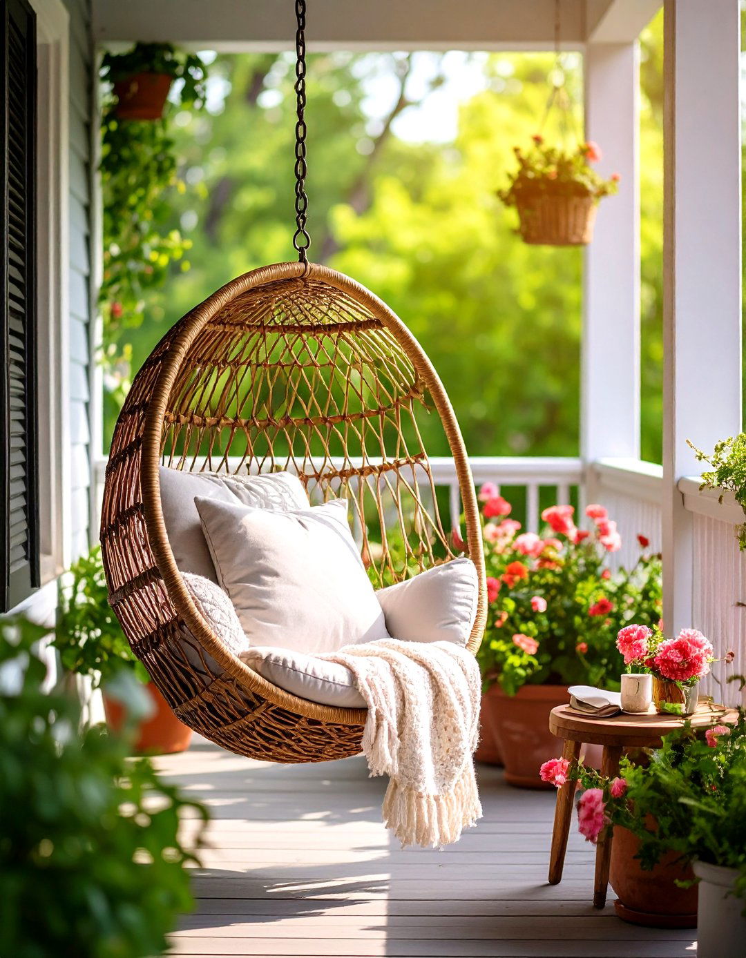 A Readers Nook Porch - 30 front porch decorating ideas