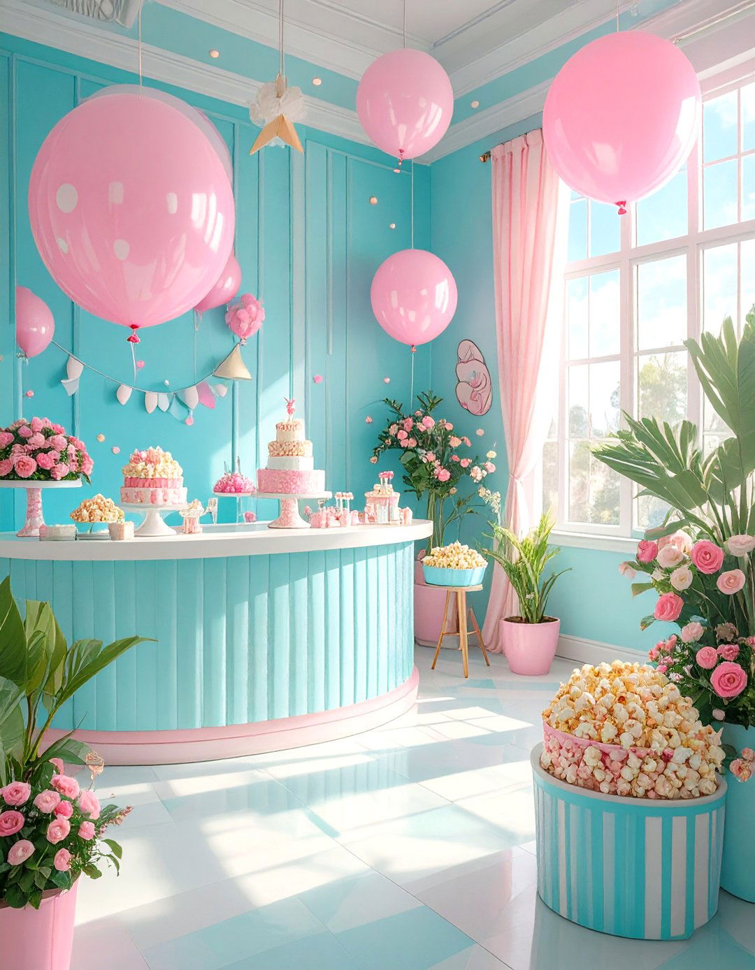 A Ready to Pop Pop Art Shower - 30 baby girl baby shower ideas