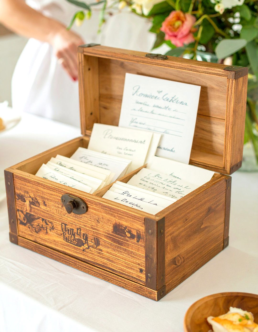 A Recipe Box for the Baby - 30 baby shower guest book ideas
