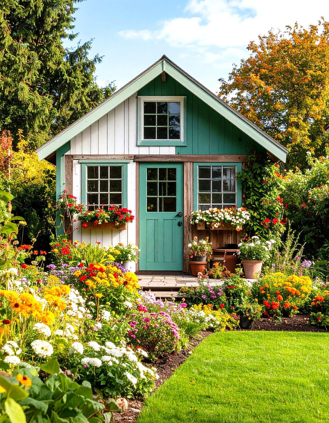 A Reclaimed Materials Garden Shed - 30 garden shed ideas