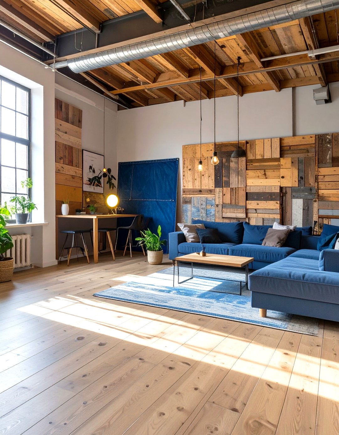 A Recycled Denim Insulation Loft - 30 interior design with sustainable materials ideas