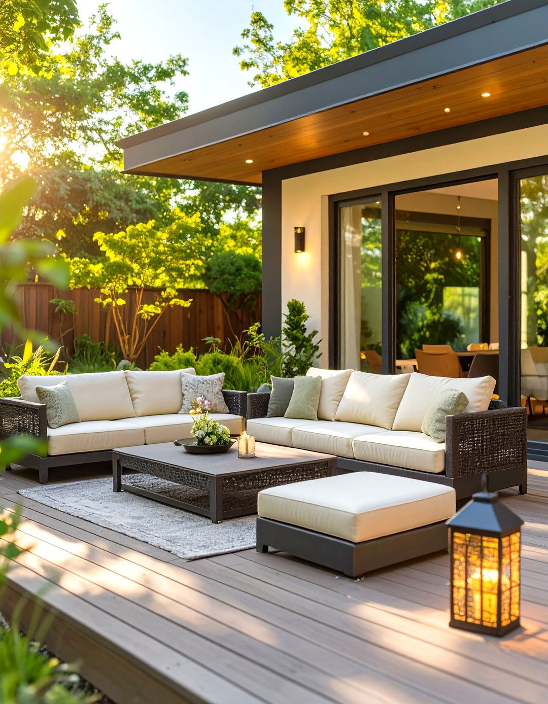 A Recycled Plastic Patio Lounge - 30 interior design with sustainable materials ideas