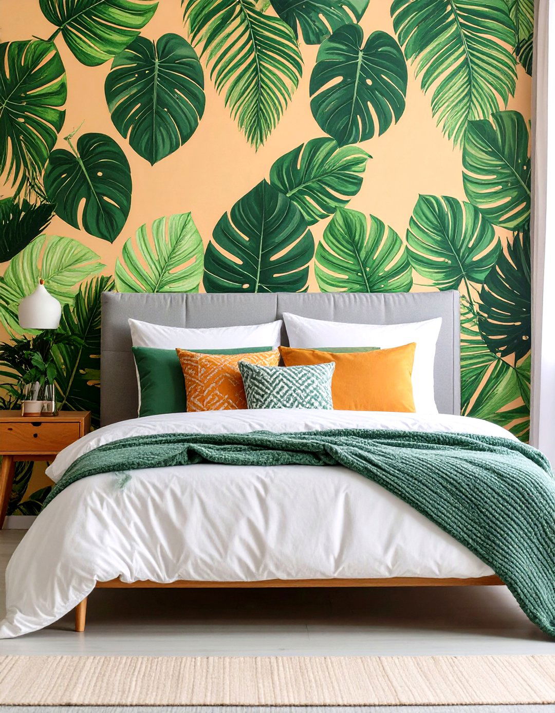 A Removable Peel and Stick Wallpaper Accent - 30 room decor inspo ideas