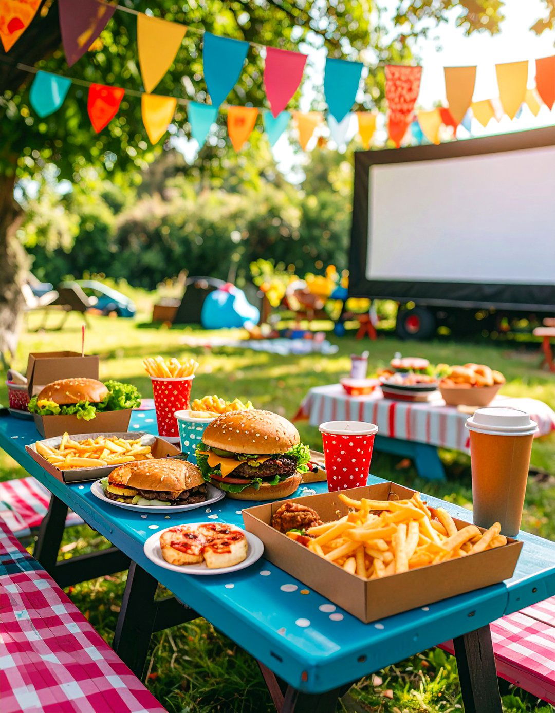 A Retro Drive In Movie Experience - 30 backyard birthday party ideas