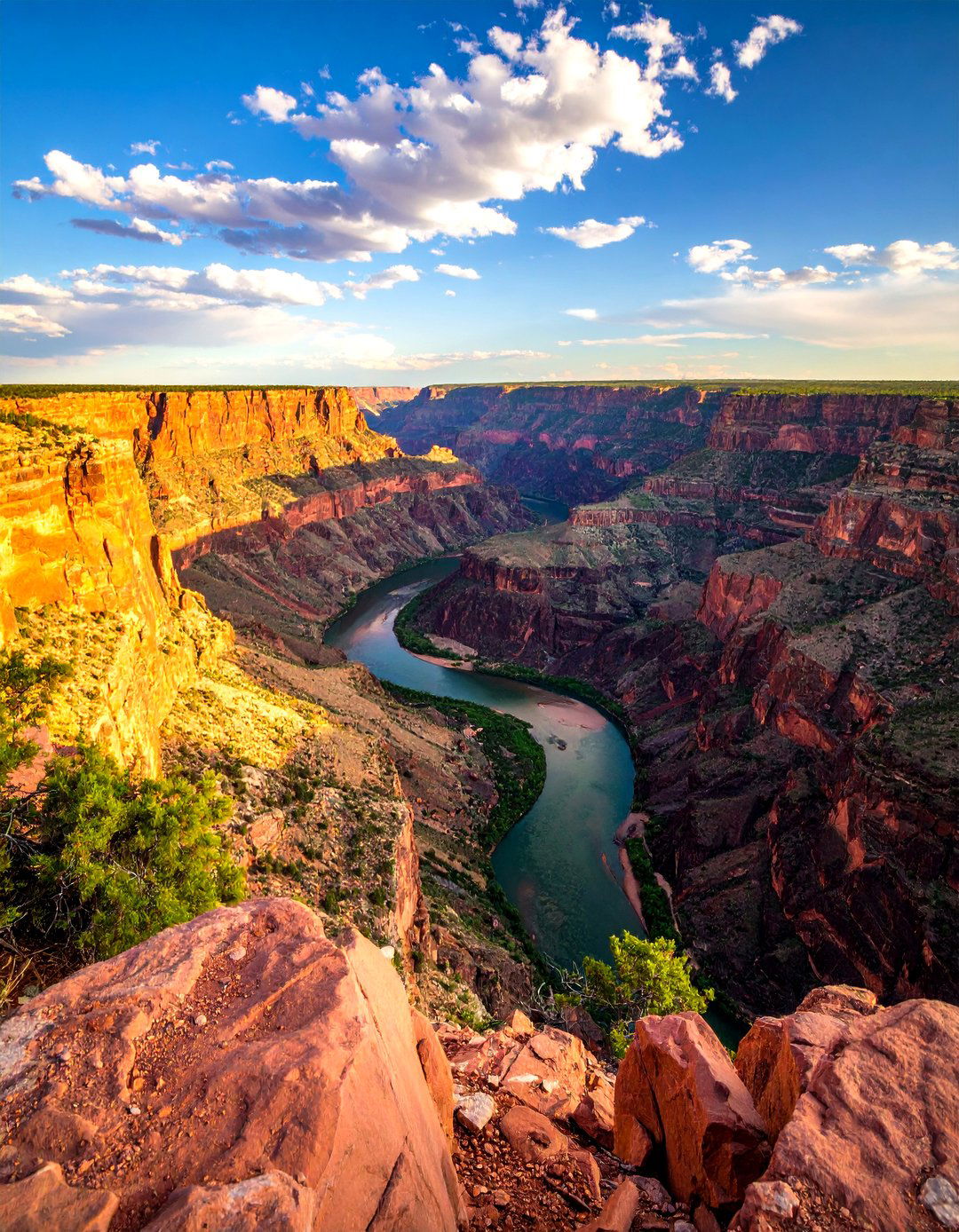 A River Canyon Landscape - 30 landscape painting ideas