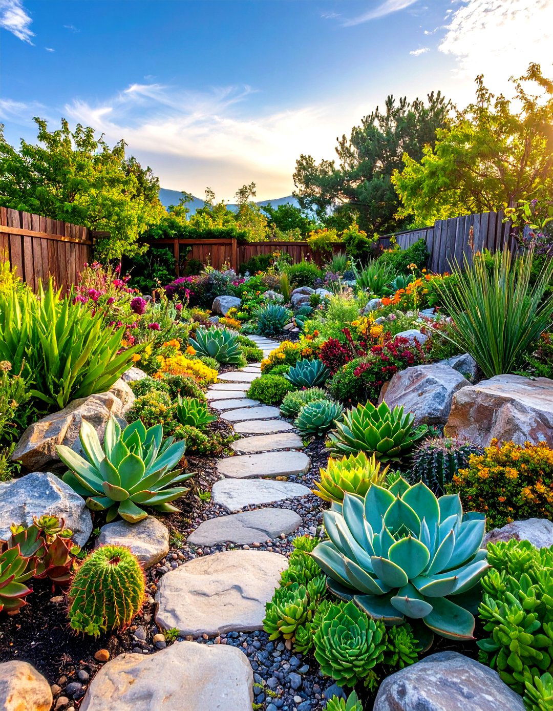 A Rock Garden for Succulents - 30 landscaping ideas with rocks