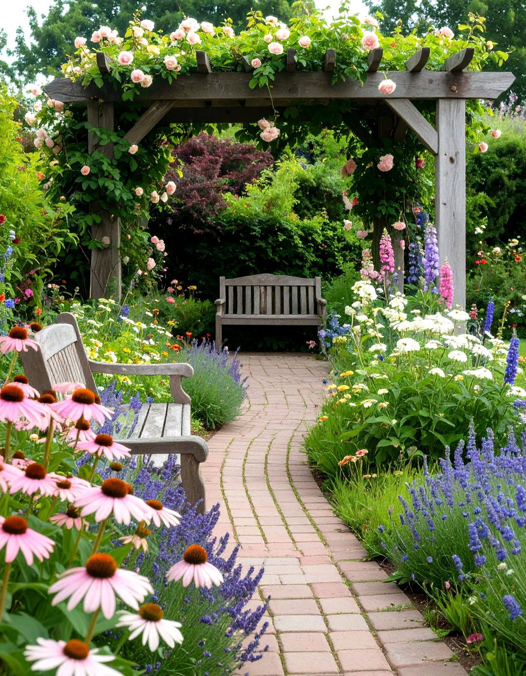 A Romantic Cottage Garden Escape - 30 coneflower garden design ideas