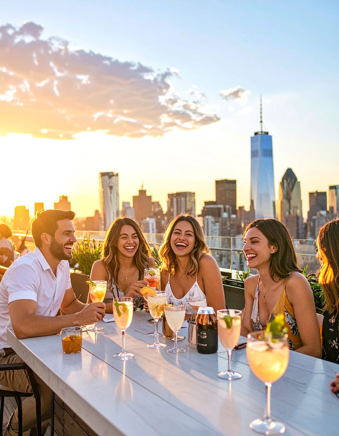 A Rooftop Cocktail Party Bridal Shower - 30 unique bridal shower ideas