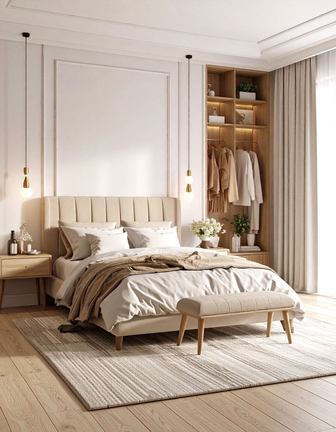 A Room Dividing Headboard Solution - 30 layout ways to arrange a small bedroom ideas