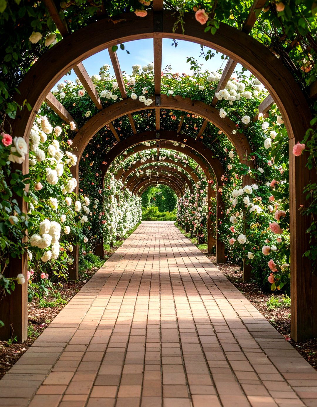 A Rose Garden Walkway - 30 rose garden ideas