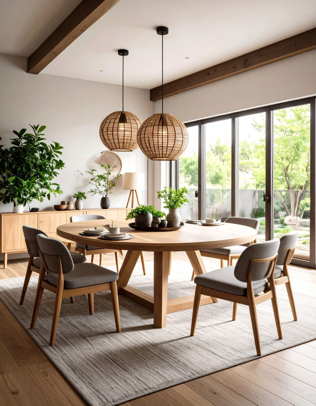 A Round Dining Table for Connection - 30 feng shui interior design ideas