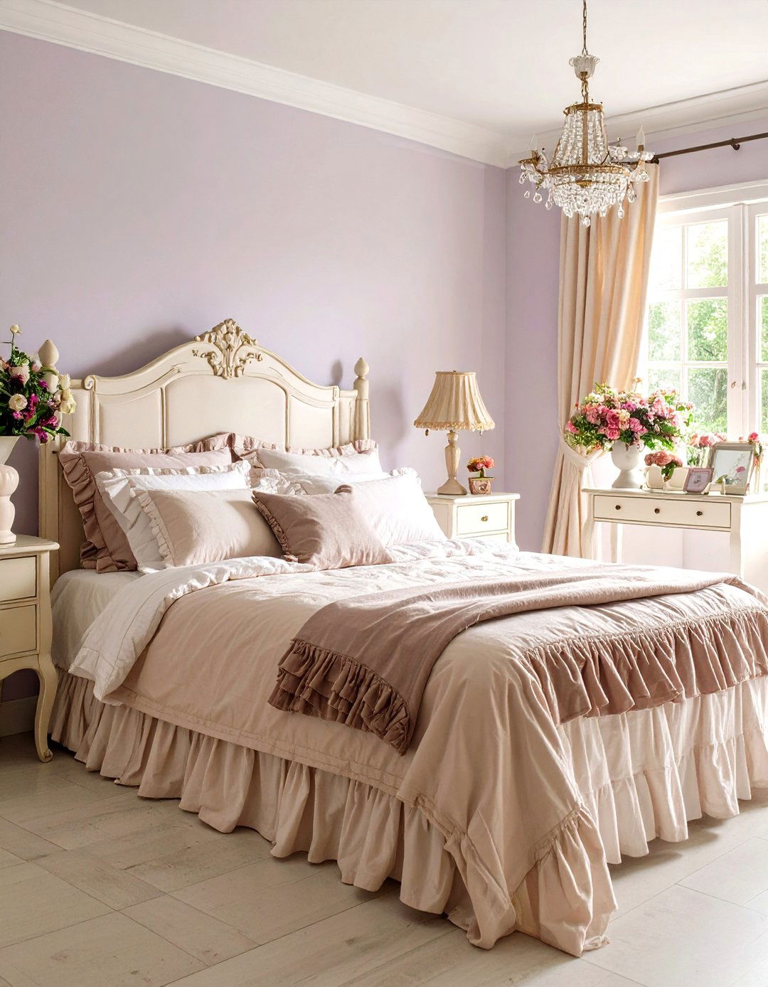 A Ruffled and Feminine Girls Bedroom - 30 1940s interior design ideas