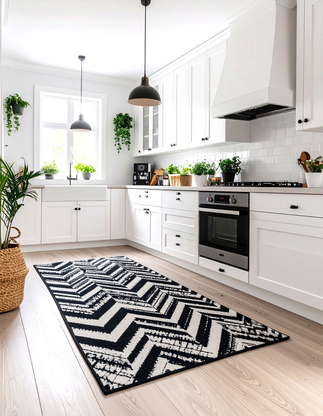 A Runner for the Galley Kitchen - 30 kitchen rug ideas