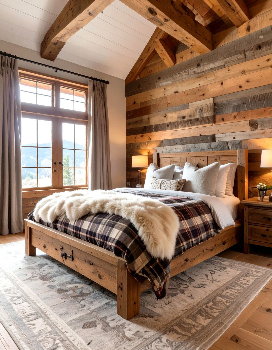 A Rustic Cabin Bedroom Getaway - 30 master bedroom decorating ideas