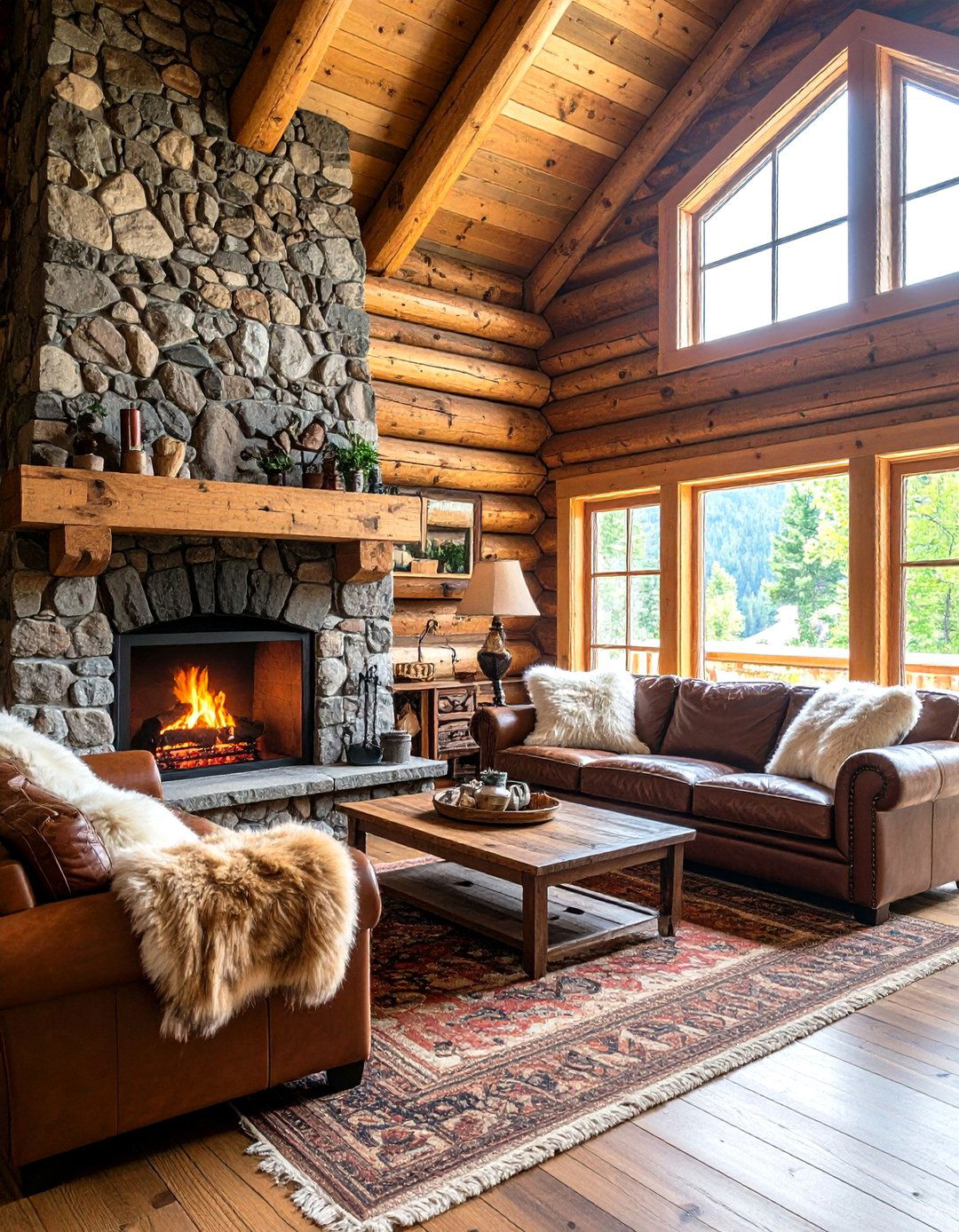 A Rustic Cabin Living Room - 30 design my living room ideas