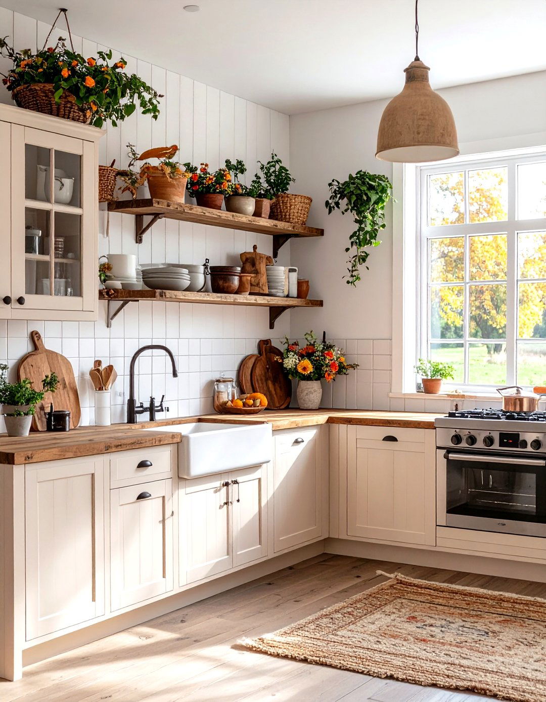 A Rustic Farmhouse Kitchen Nook - 30 kitchen ideas for small spaces