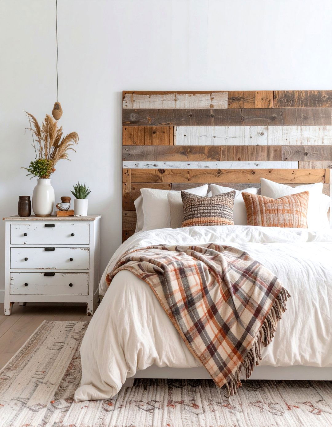 A Rustic Farmhouse Neutral Bedroom - 30 cozy neutral bedroom ideas