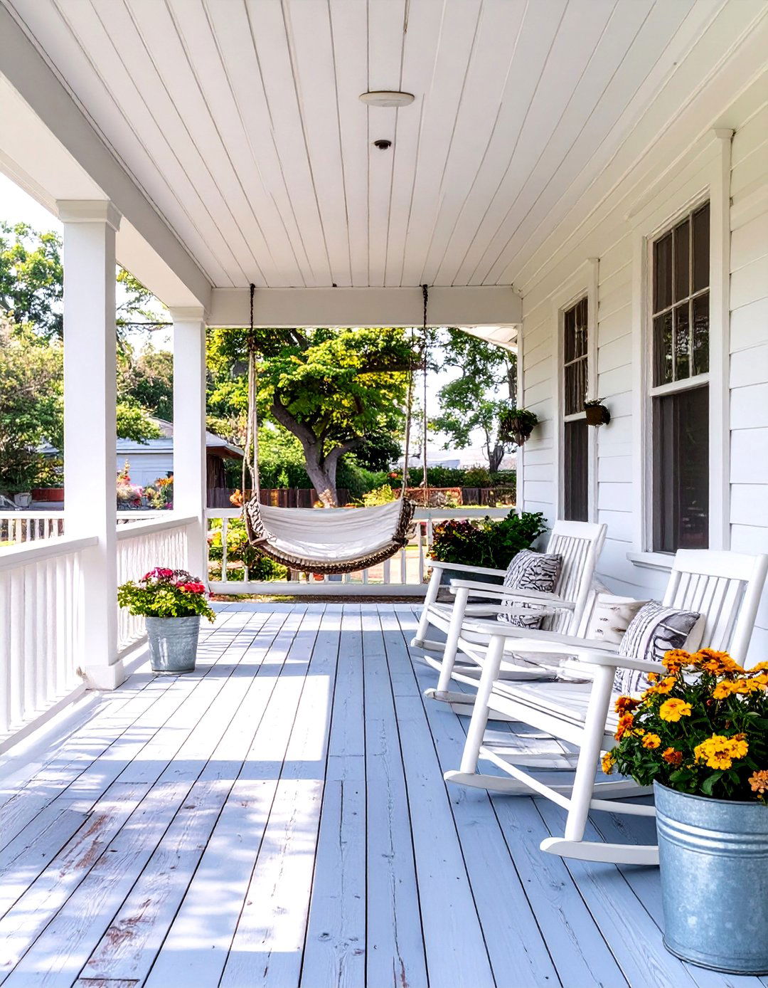 A Rustic Farmhouse Porch Patio - 30 backyard patio designs