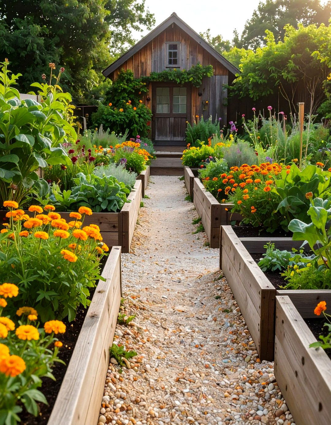A Rustic Farmhouse Potager Garden - 30 backyard vegetable garden ideas