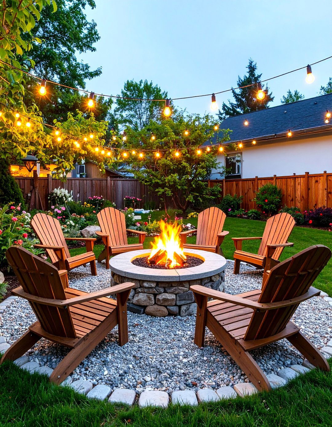 A Rustic Fire Pit Gathering Spot - 30 easy backyard ideas