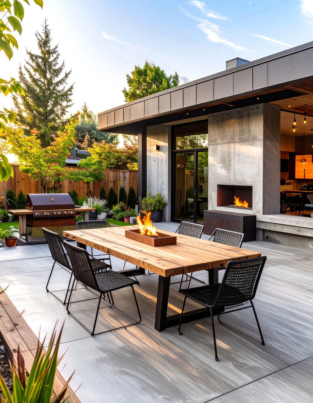 30 Modern Concrete Patio Ideas for Your Backyard