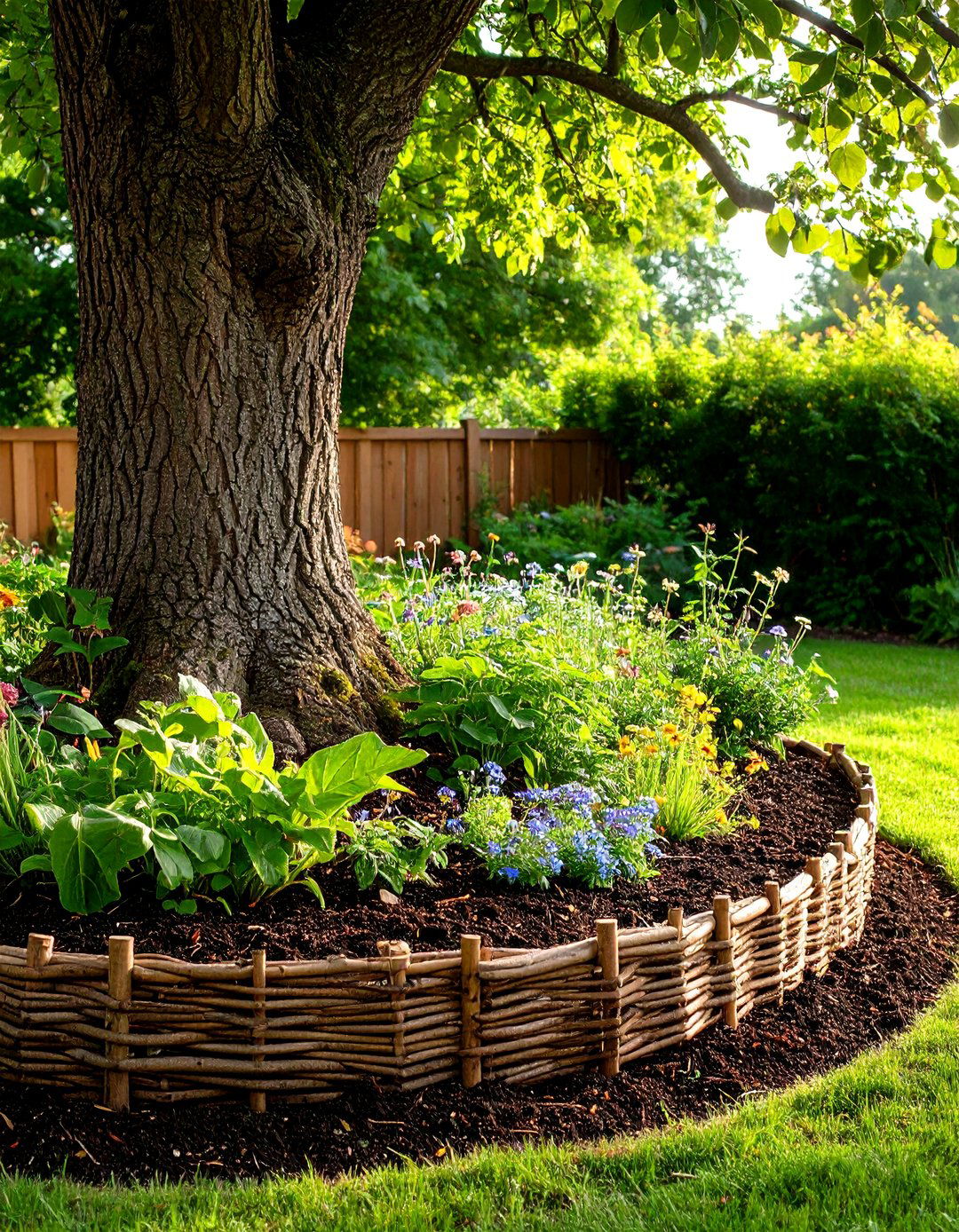 30 Landscaping Ideas Around Tree Roots That Work - We Love Home Blog