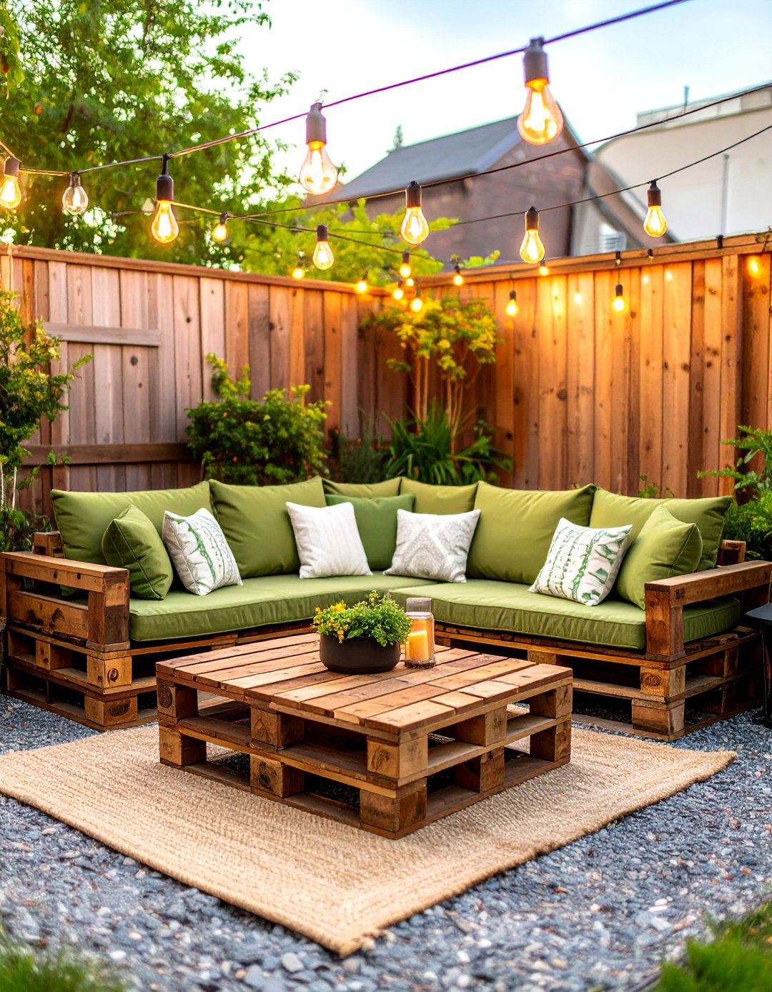 A Rustic Pallet Lounge Backyard - 30 backyard ideas on a budget