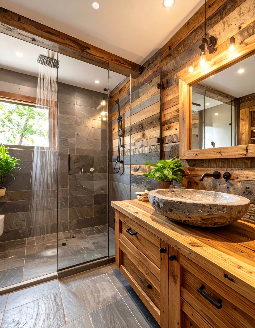 A Rustic Spa Bathroom - 30 kitchen and bath design ideas