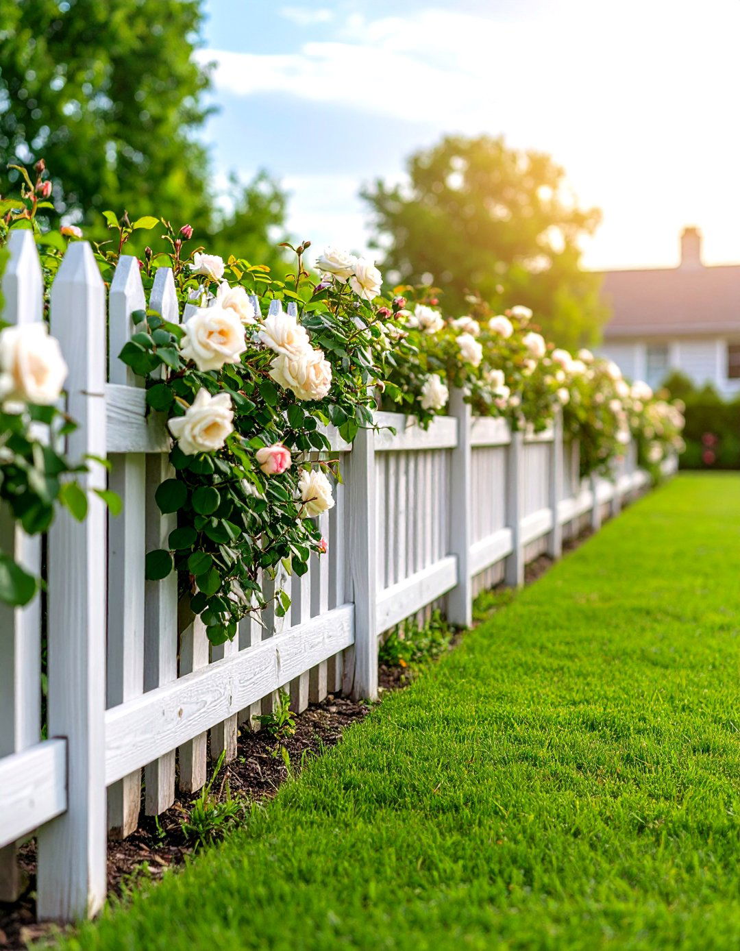 A Rustic Split Rail Fence Border - 30 residential landscape design ideas