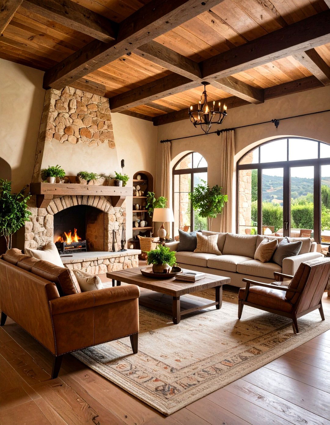A Rustic Tuscan Villa Formal Living Room - 30 formal living room ideas