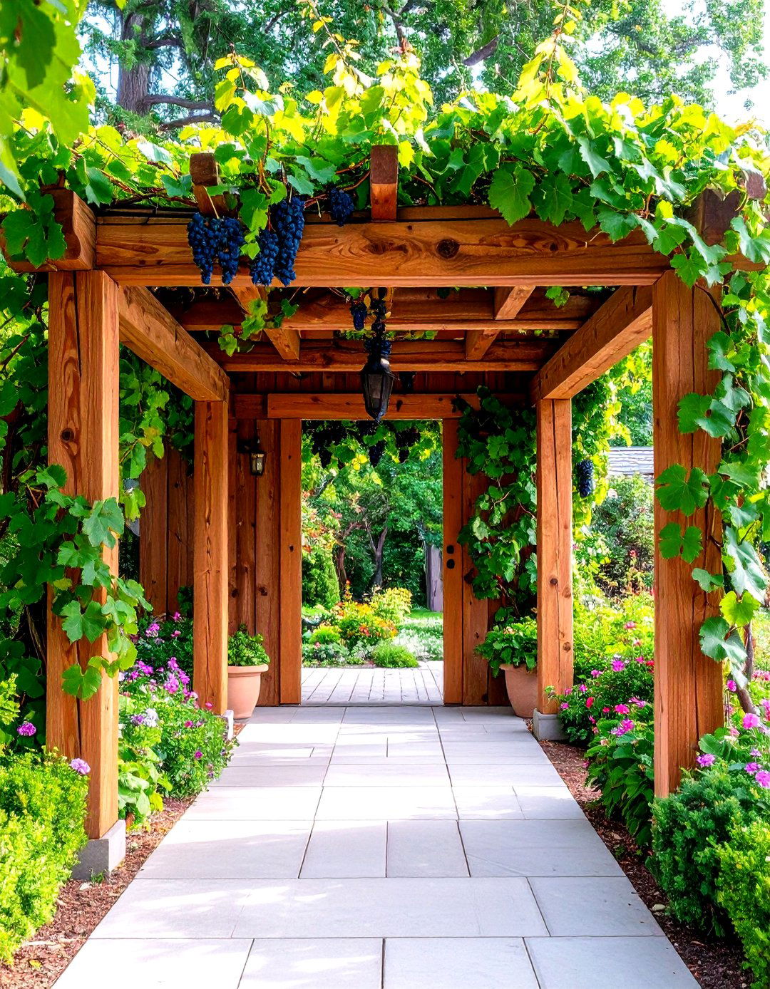 30 Creative Easy Backyard Grape Vine Trellis Designs - We Love Home Blog