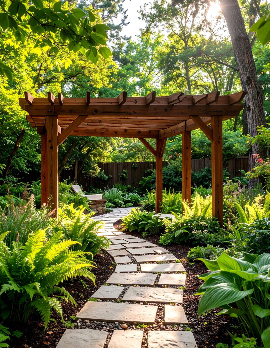 A Rustic Woodland Garden Installation - 30 landscape design and installation ideas