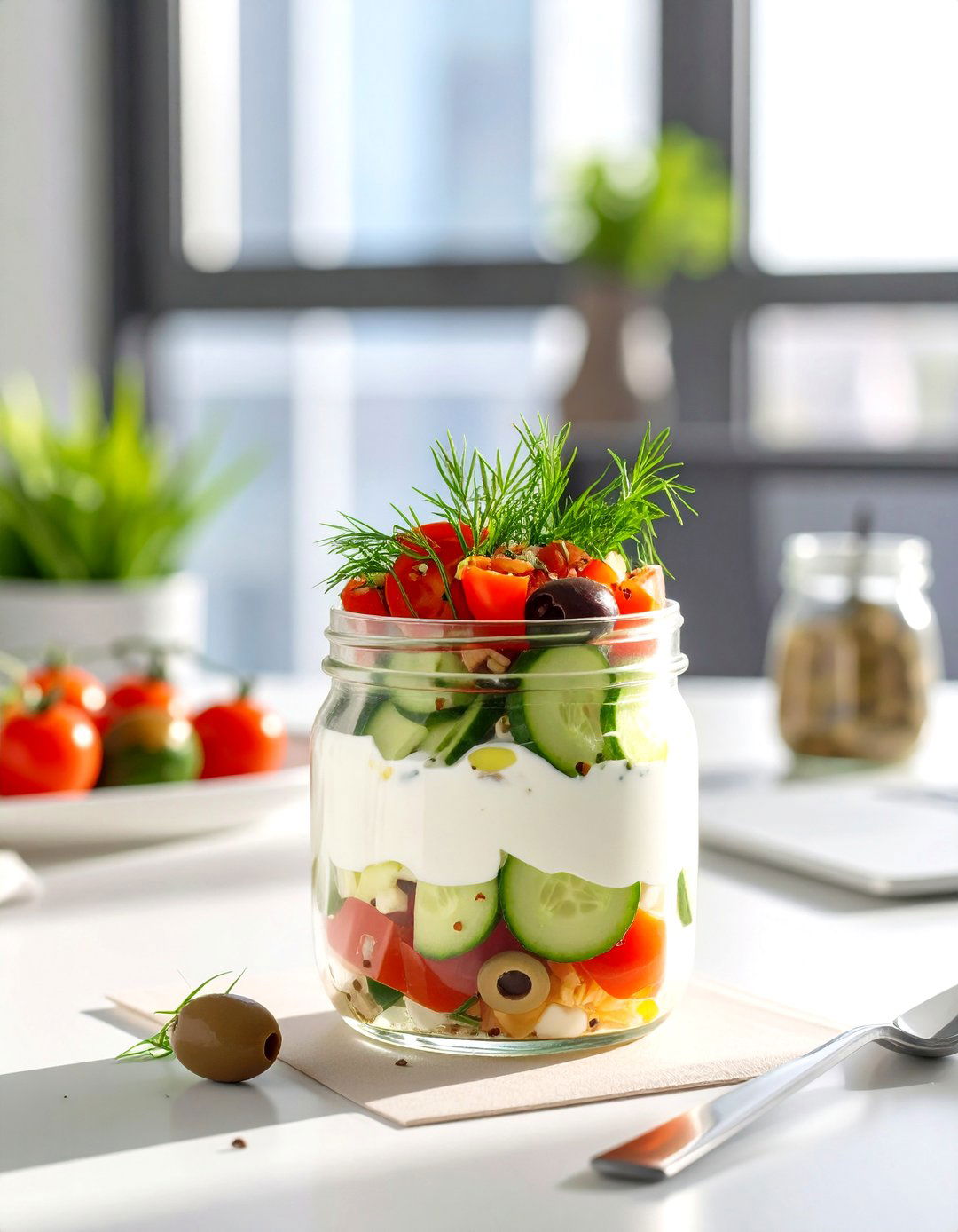 A Savory Greek Yogurt Parfait - 30 office lunch ideas