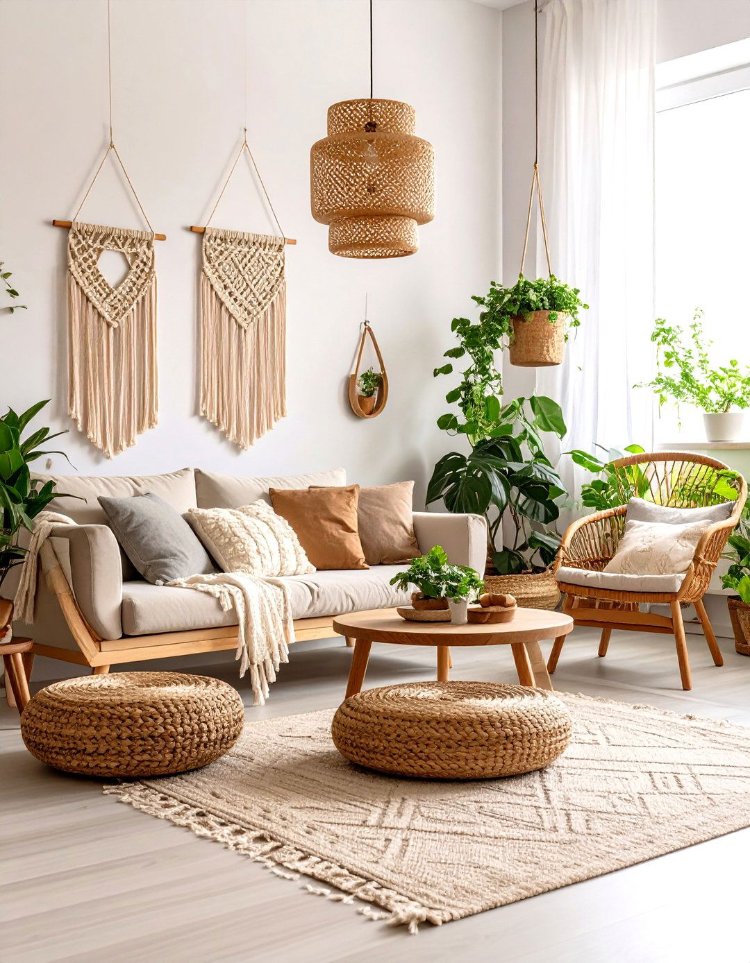 A Scandinavian Boho Living Room - 30 interior decor ideas for living room