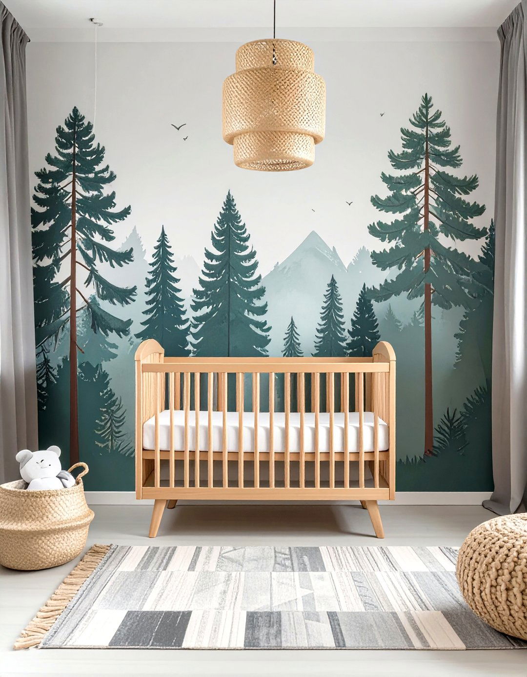 A Scandinavian Forest Nursery - 30 nursery theme ideas