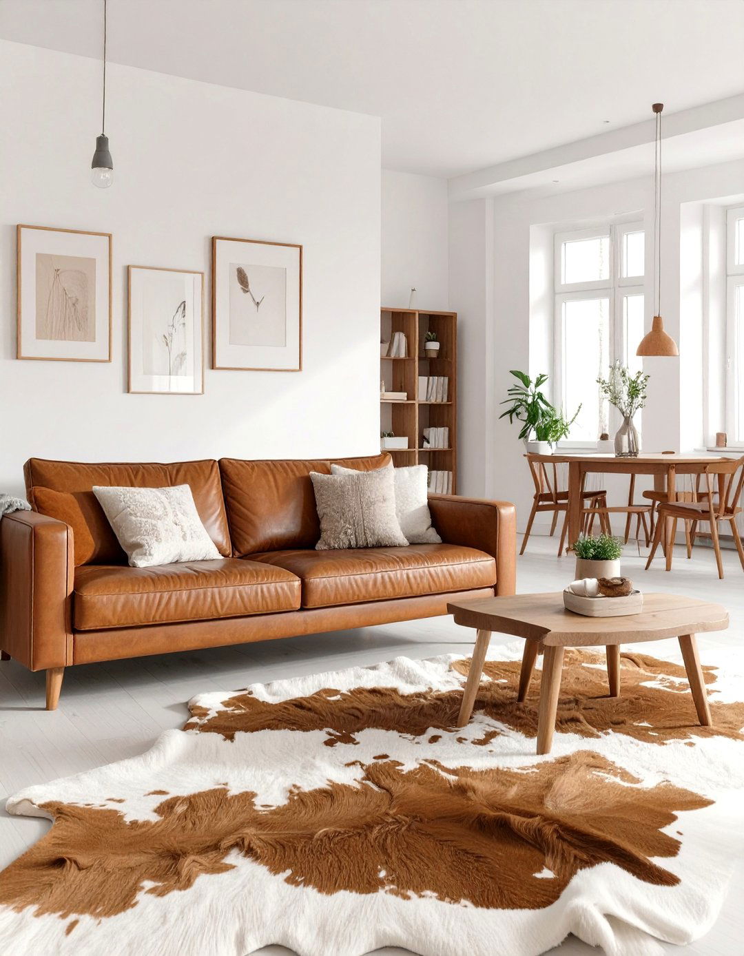 A Scandinavian Inspired Brown Living Room - 30 brown living room ideas