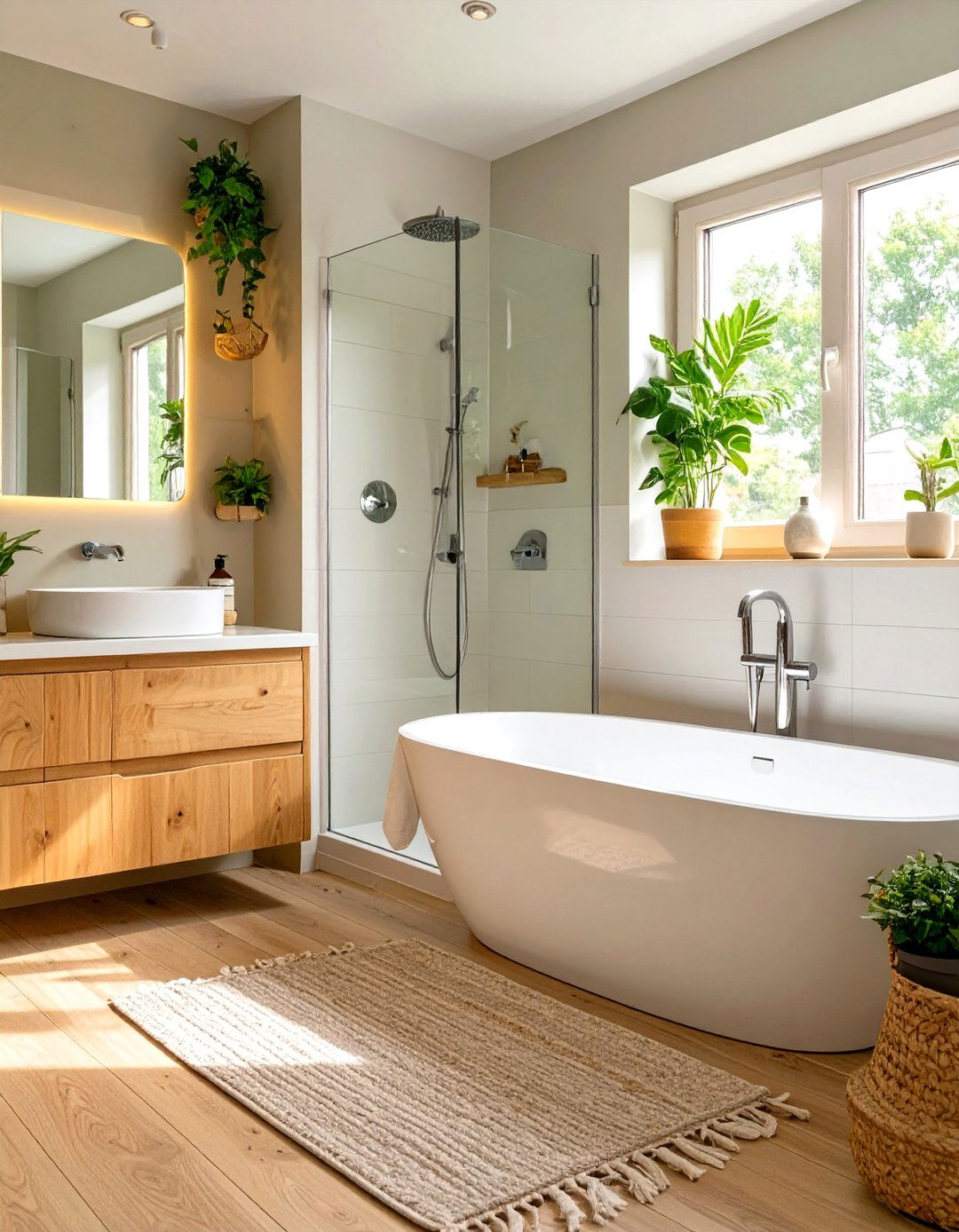 A Scandinavian Inspired Simplicity - 30 bathtub shower combo ideas for small bathrooms