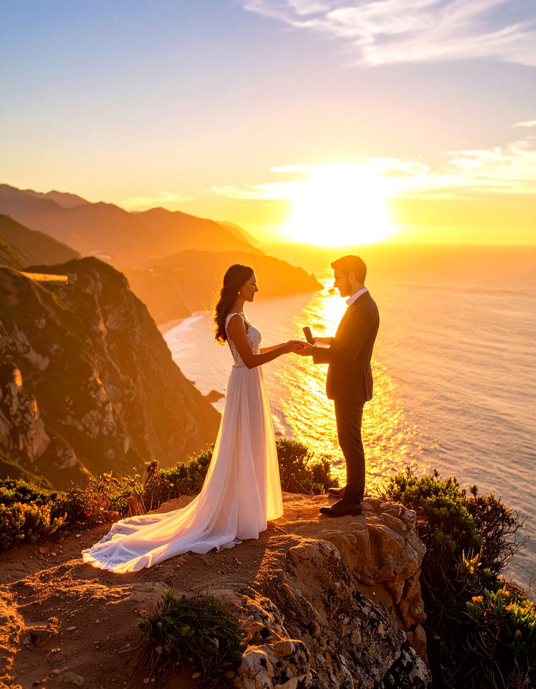 A Scenic Cliffside Overlook Proposal - 30 outdoor proposal ideas