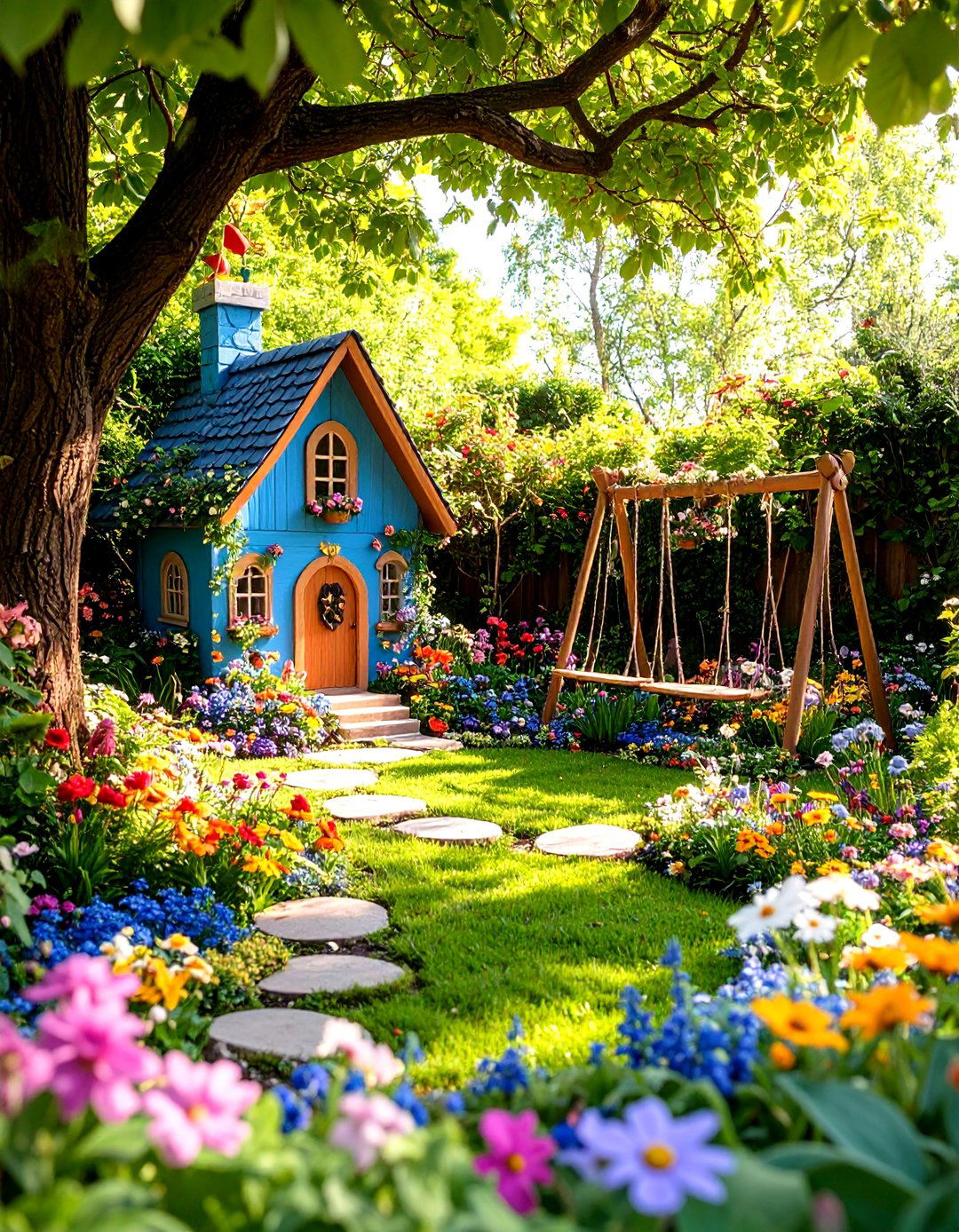 A School for Young Fairies Garden - 30 large outdoor fairy garden ideas