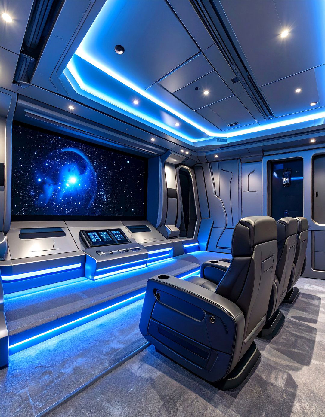 A Sci Fi Starship Bridge - 30 home theater room ideas