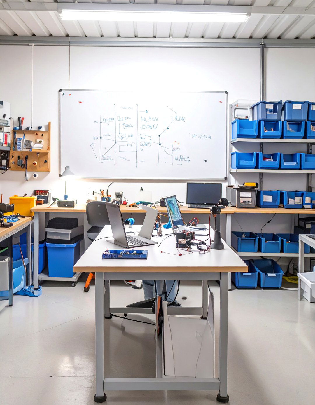 A Science and Robotics Lab - 30 cool garage makeover ideas