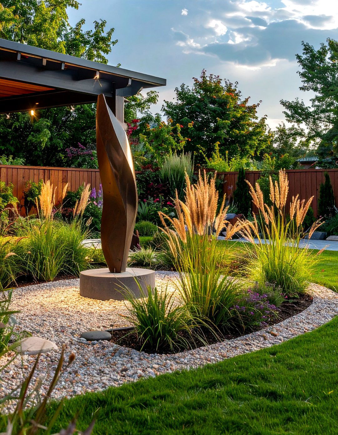 A Sculptural Art Garden - 30 backyard ideas for small yards