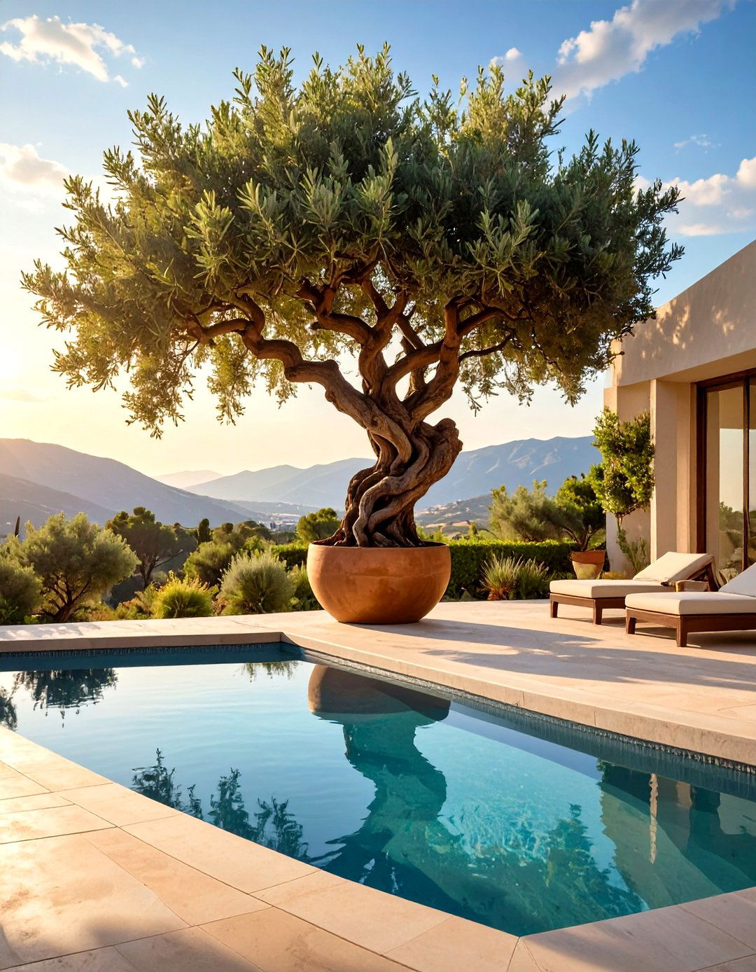 A Sculptural Plant Focus Pool Landscape - 30 low maintenance pool landscape design ideas