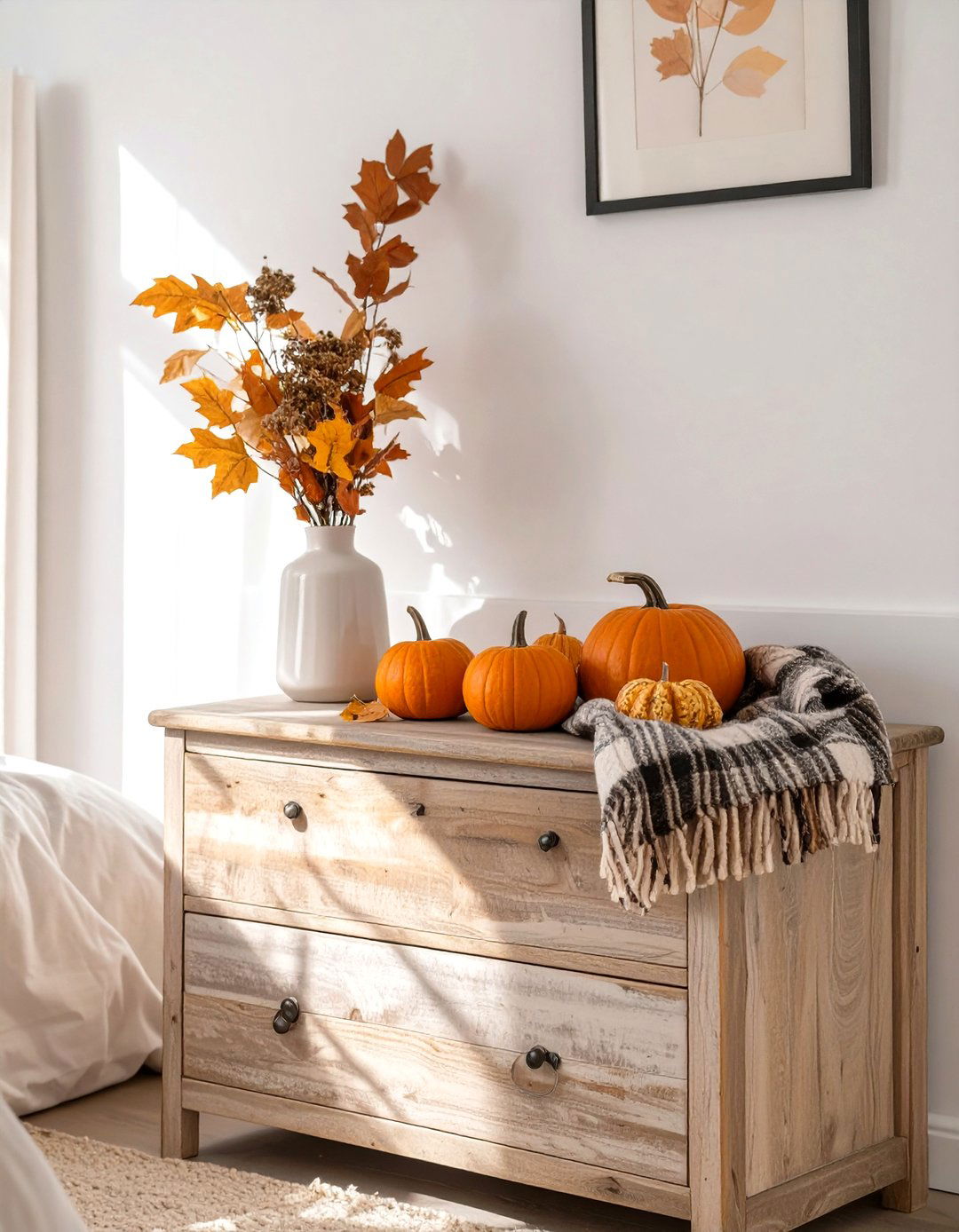 A Seasonal Bedroom Vignette - 30 master bedroom dresser decor ideas
