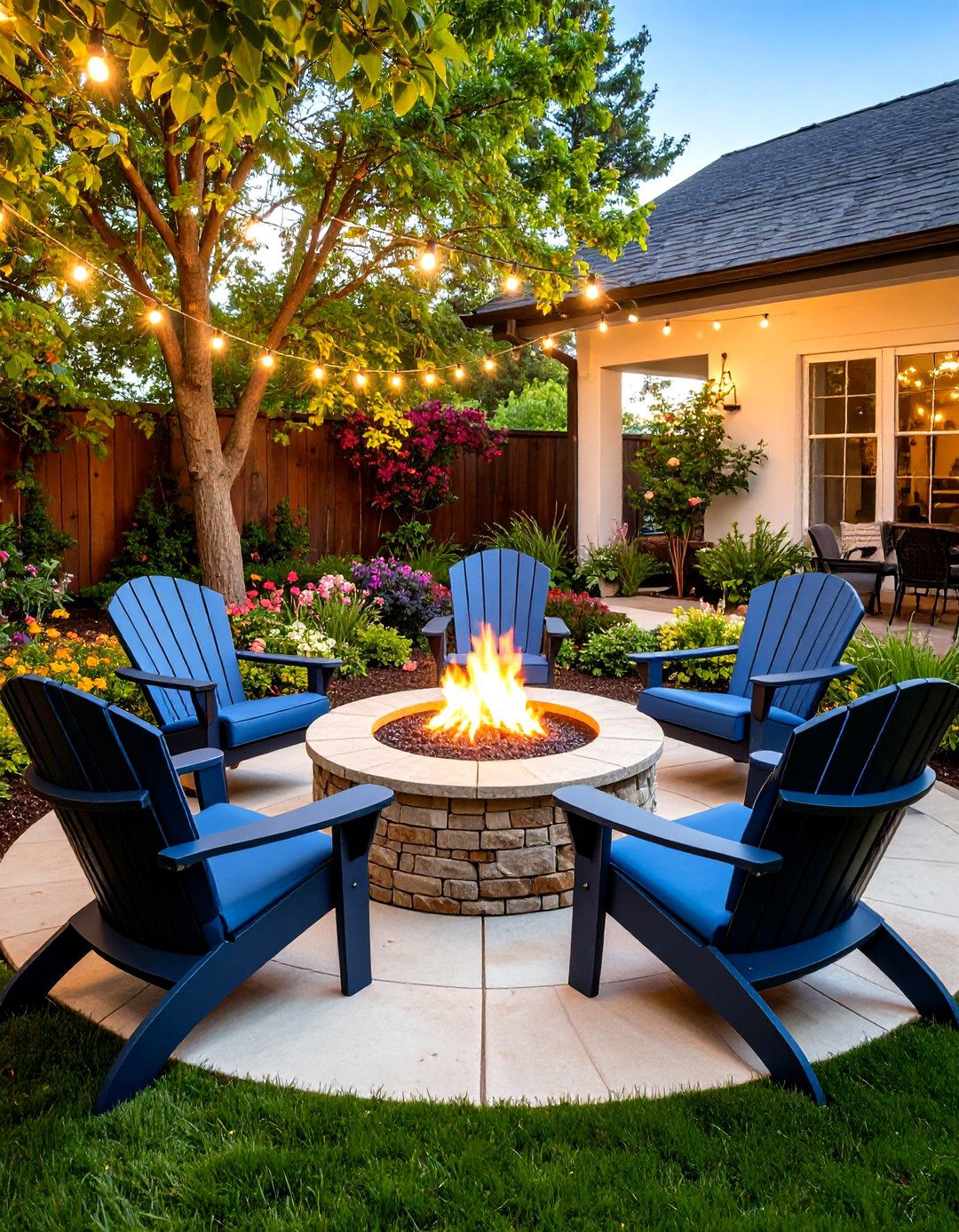 A Secluded Patio Fire Pit Lounge - 30 outdoor space ideas