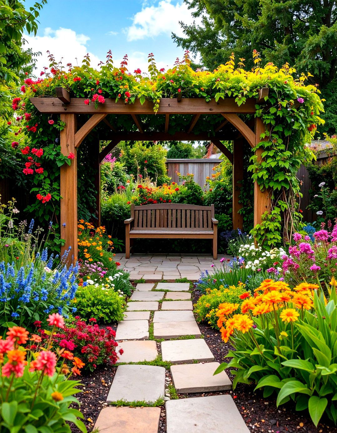 A Secluded Secret Garden - 30 diy landscaping ideas