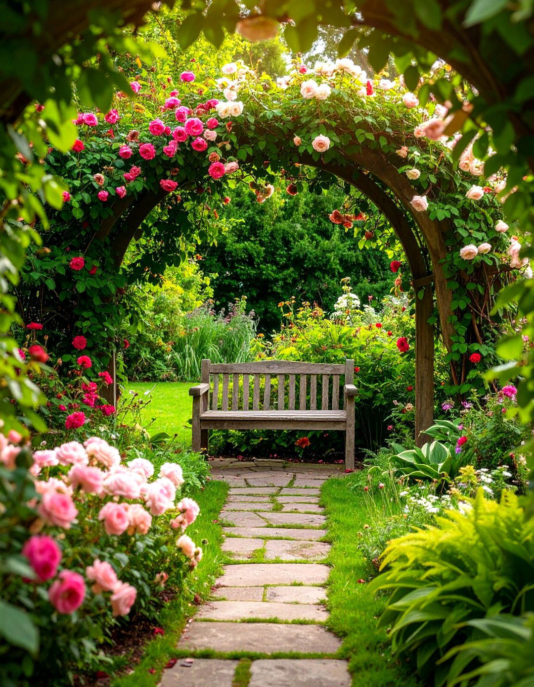 A Secluded Secret Garden Bench Nook - 30 garden bench ideas