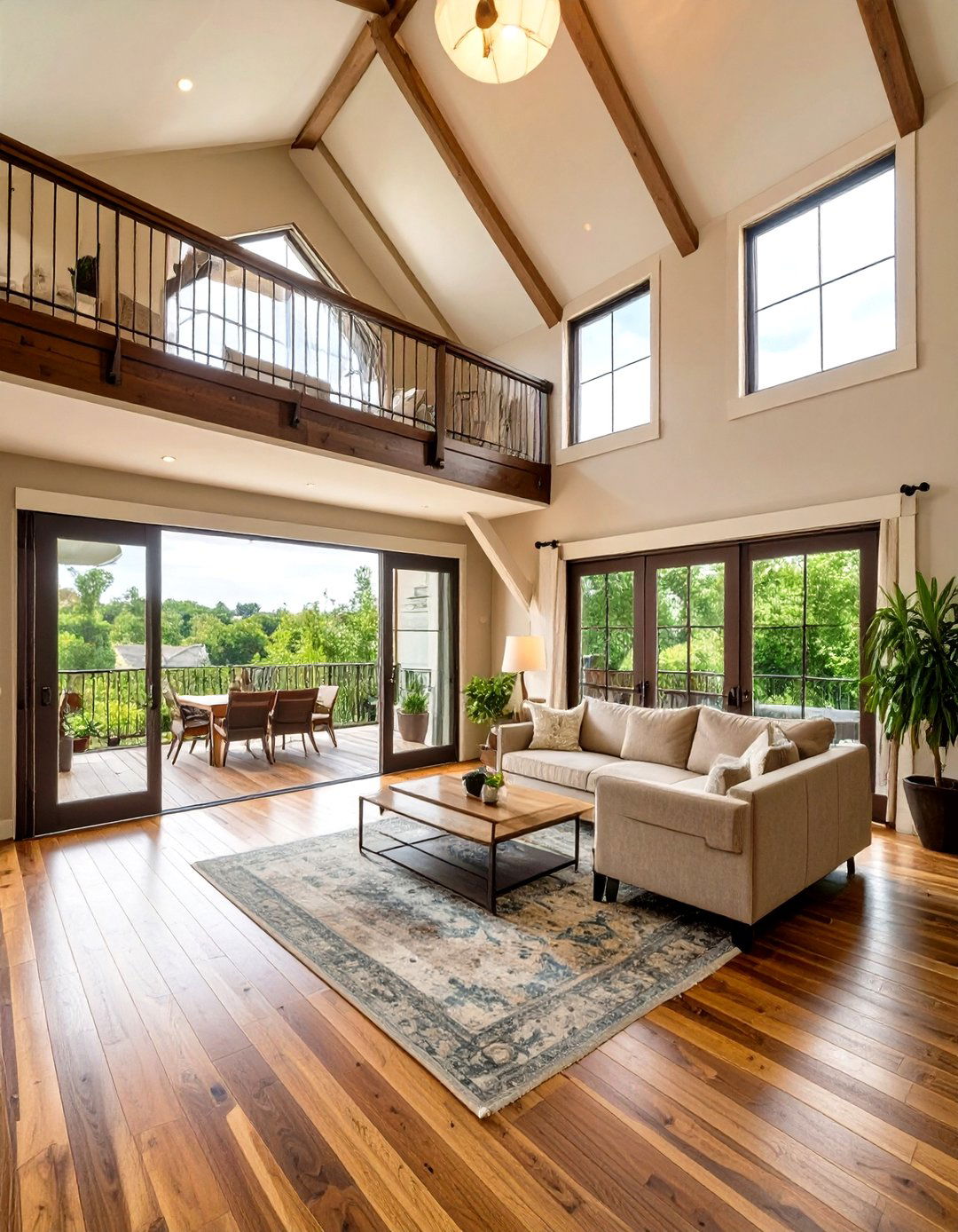 A Second Story Loft with a Balcony - 30 garage addition ideas