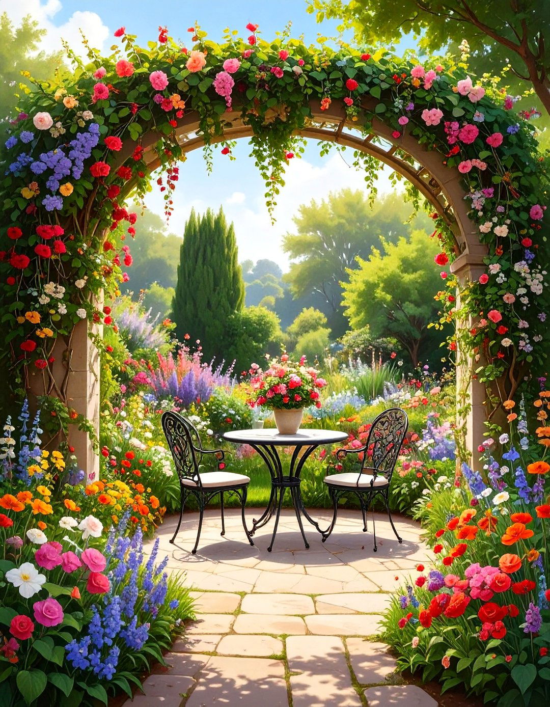 A Secret Garden Hideaway - 30 ai outdoor entertaining space ideas