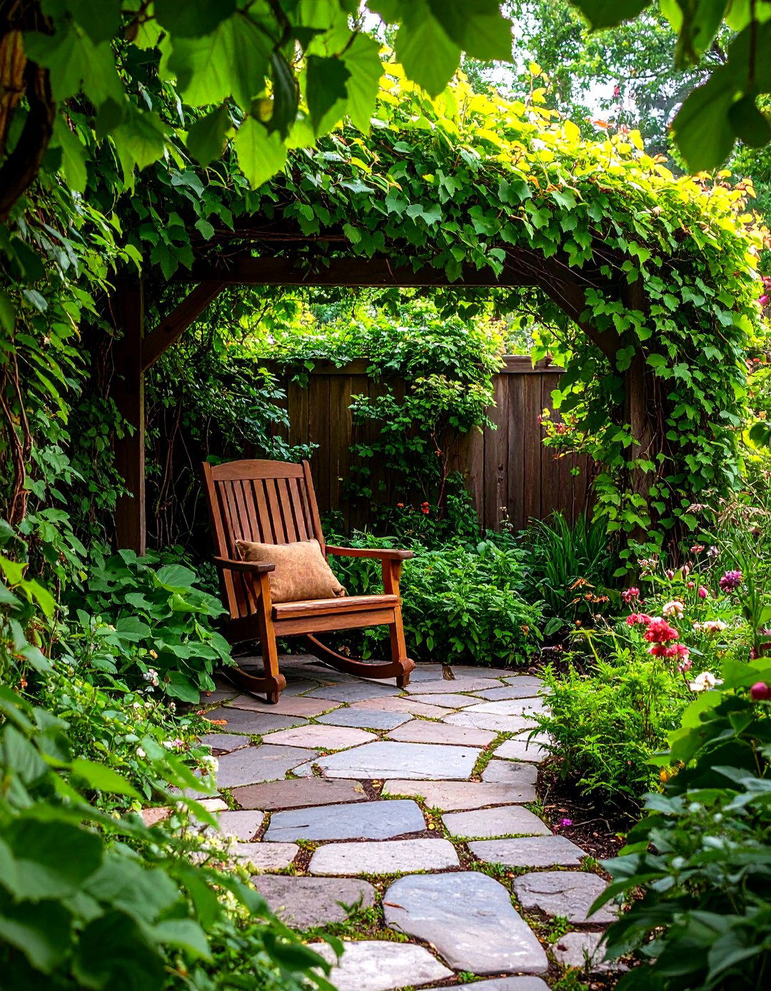 A Secret Garden Reading Nook - 30 flagstone patio ideas